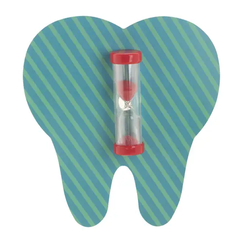 Clessidra con sabbia colorata e ventosa da 3 minuti