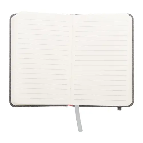 Block Notes A6 con copertina in pelle PU e 80 fogli a righe con elastico e segnapagine