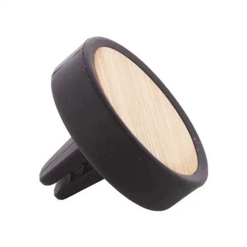 Profumatore auto in silicone con parte frontale in bambù fragranza limone