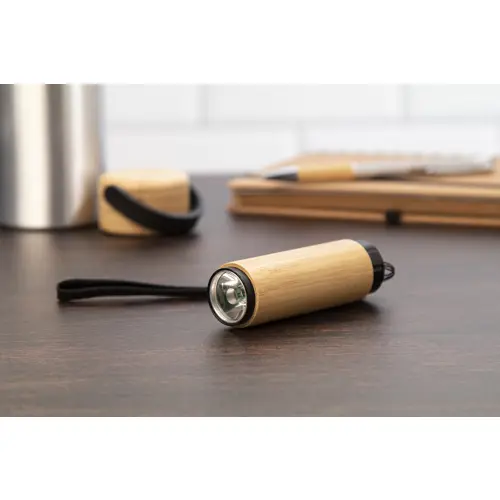 Torcia LED in alluminio e bambù