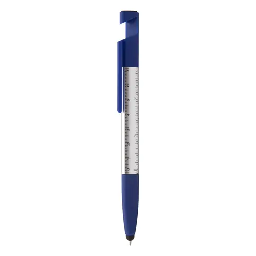 Penna a sfera touch con supporto per cellulare righello pulisci schermo e funzione cacciavite