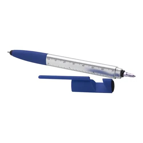 Penna a sfera touch con supporto per cellulare righello pulisci schermo e funzione cacciavite