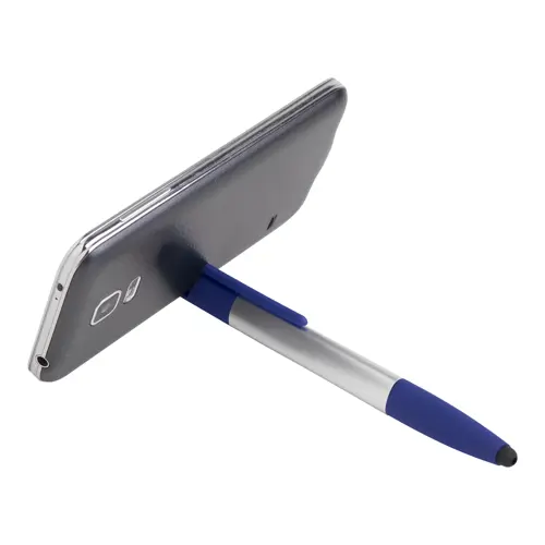 Penna a sfera touch con supporto per cellulare righello pulisci schermo e funzione cacciavite