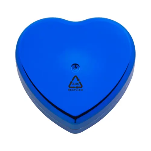 Balsamo labbra alla vaniglia contenitore metallizzato in ABS riciclato a forma di cuore protezione SPF15