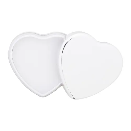 Balsamo labbra alla vaniglia contenitore metallizzato in ABS riciclato a forma di cuore protezione SPF15