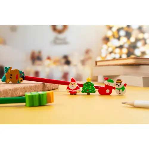 Set gomme da cancellare a tema natalizio