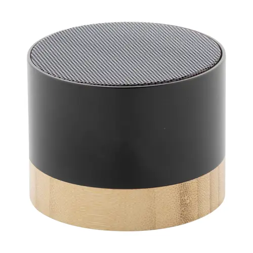 Cassa Bluetooth in alluminio riciclato e bambù con funzione di chiamata in vivavoce