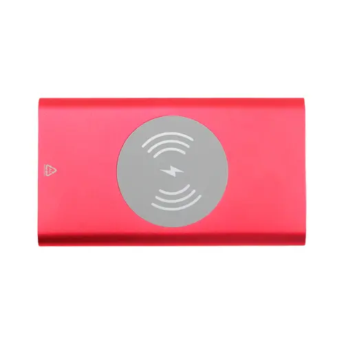 Power bank wireless in alluminio riciclato con ricarica rapida e porta USB-C da 4000mAh