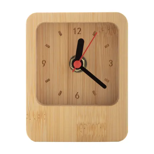 Orologio da tavolo in bambù