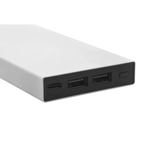 Power bank in alluminio riciclato con porta USB e USB-C da 10000mAh