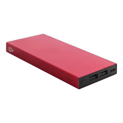 Power bank in alluminio riciclato con porta USB e USB-C da 10000mAh