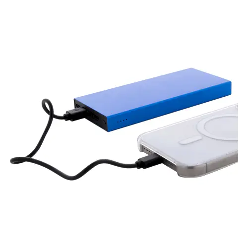 Power bank in alluminio riciclato con porta USB e USB-C da 10000mAh