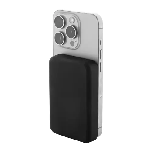 Power Bank wireless magnetico in ABS riciclato con porta USB-C da 5000mAh