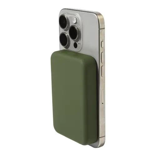 Power Bank wireless magnetico in ABS riciclato con porta USB-C da 5000mAh