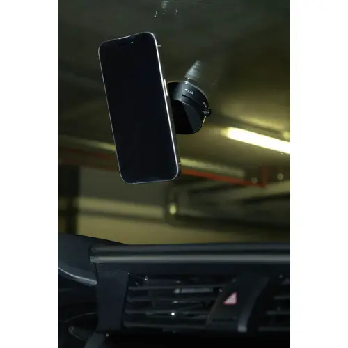Supporto magnetico in ABS riciclato per auto con ventosa di fissaggio