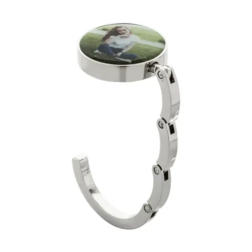 Gancio porta borsa pieghevole in metallo colori assortiti