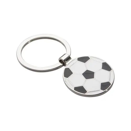 Portachiavi in metallo a forma di palla da calcio