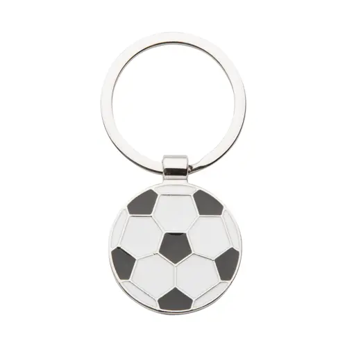 Portachiavi in metallo a forma di palla da calcio