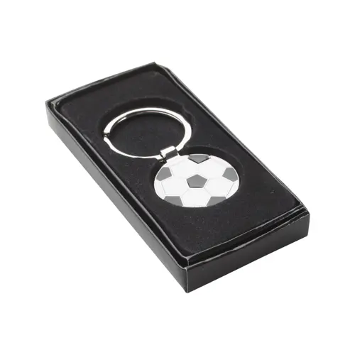 Portachiavi in metallo a forma di palla da calcio