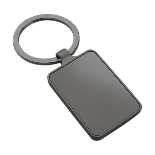 Portachiavi rettangolare in metallo 
