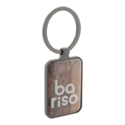 Portachiavi rettangolare in metallo 