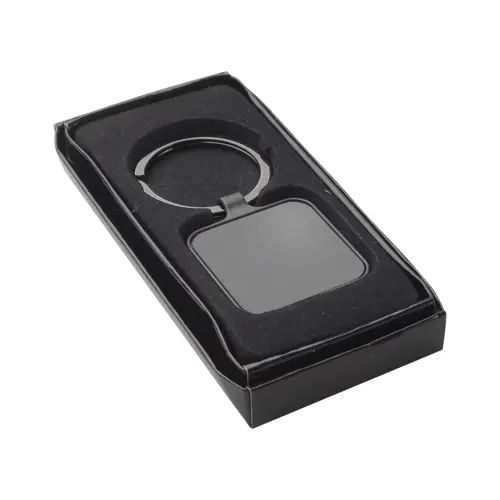 Portachiavi quadrato in metallo