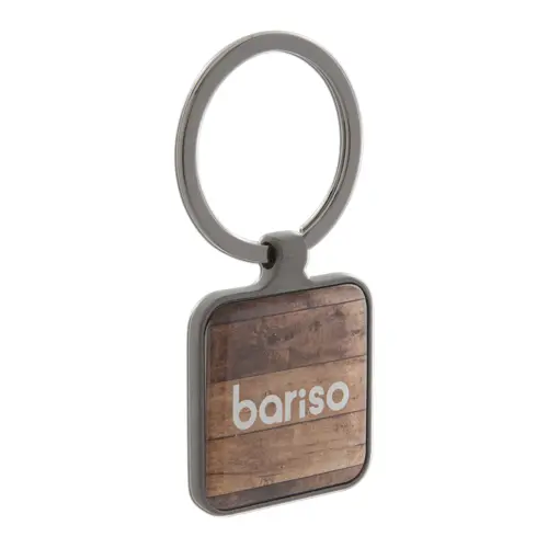 Portachiavi quadrato in metallo