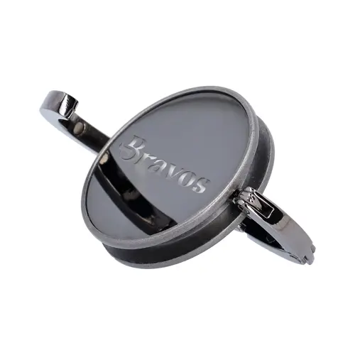 Gancio porta borsa pieghevole in metallo con finitura lucida in confezione regalo