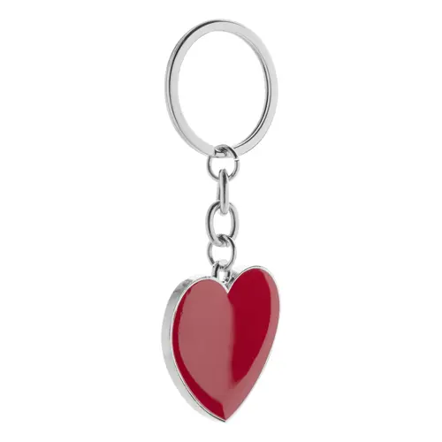 Portachiavi in metallo a forma di cuore