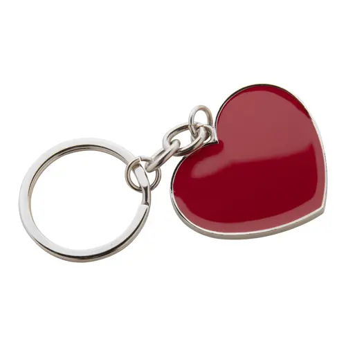 Portachiavi in metallo a forma di cuore