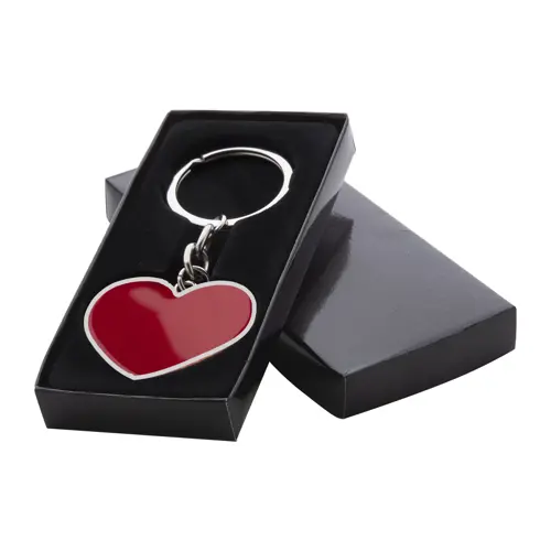 Portachiavi in metallo a forma di cuore