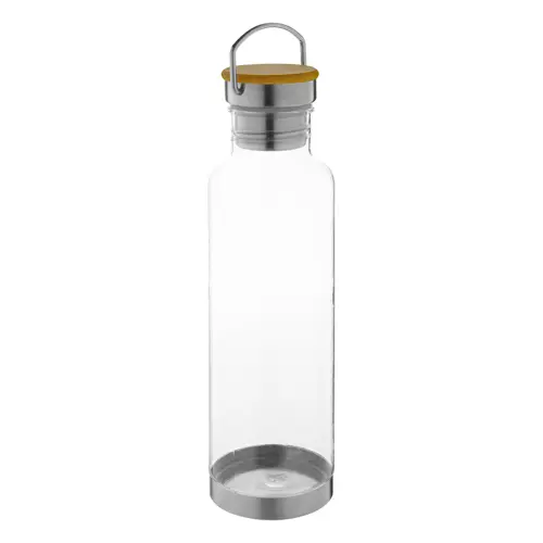 Borraccia in Tritan da 800 ML con fondo inox e coperchio con inserto in bambù