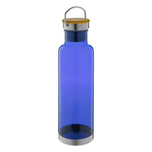Borraccia in Tritan da 800 ML con fondo inox e coperchio con inserto in bambù
