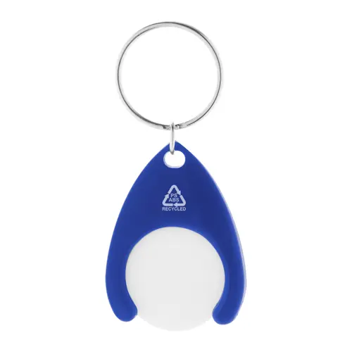 Portachiavi in plastica ABS riciclata con gettone carrello