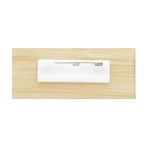 Spilla badge in bambù