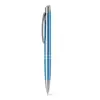 Penna a sfera in alluminio con clip refill blu