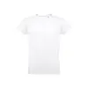 T-shirt da uomo bianca a girocollo taglio regolare 100% cotone 150gr