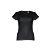 T-shirt da donna colori assortiti a girocollo taglio aderente 100% cotone 150gr