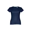 T-shirt da donna colori assortiti a girocollo taglio aderente 100% cotone 150gr