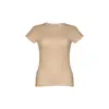T-shirt da donna colori assortiti a girocollo taglio aderente 100% cotone 150gr