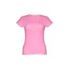 T-shirt da donna colori assortiti a girocollo taglio aderente 100% cotone 150gr