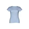 T-shirt da donna colori assortiti a girocollo taglio aderente 100% cotone 150gr