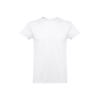 T-shirt da uomo bianca a girocollo taglio regolare 100% cotone 190gr