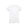 T-shirt da uomo bianca a girocollo taglio regolare 100% cotone 190gr