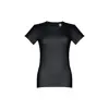 T-shirt da donna colori assortiti a girocollo taglio aderente 100% cotone 190gr