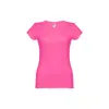 T-shirt da donna colori assortiti scollo a v taglio aderente 100% cotone 150gr