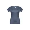 T-shirt da donna colori assortiti scollo a v taglio aderente 100% cotone 150gr