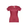 T-shirt da donna colori assortiti scollo a v taglio aderente 100% cotone 150gr