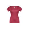 T-shirt da donna colori assortiti scollo a v taglio aderente 100% cotone 150gr