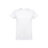 T-shirt da bambino unisex bianca a girocollo taglio regolare 100% cotone 190gr